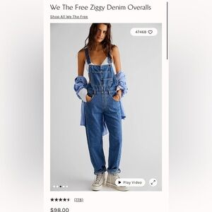 We the Free Ziggy Denim Overalls